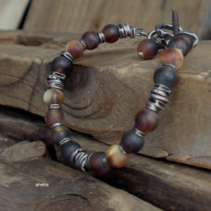 Bursztyn UNISEX - bransoletka 005