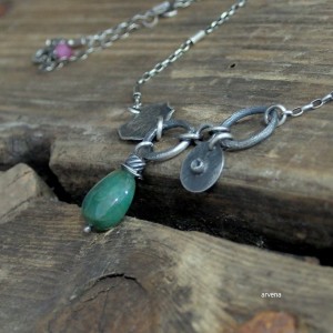 Szmaragd - naszyjnik 01