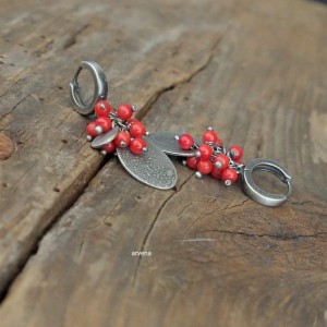 Koral - kolczyki 026