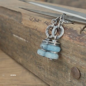 Akwamaryn - kolczyki XXL