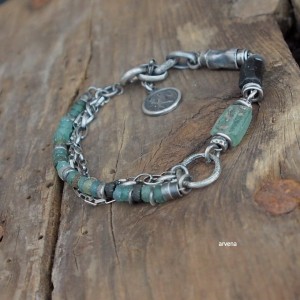 Szkło afgańskie - bransoletka 28