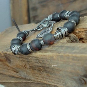 Bursztyn UNISEX - bransoletka 0111