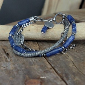 Sodalit  - bransoletka 01