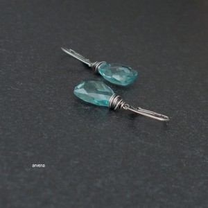 Kwarc zielony - kolczyki