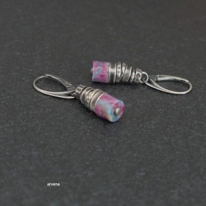 Fuchsyt - kolczyki 02