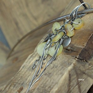 Bursztyn - kolczyki 024