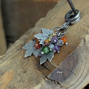 Diopsyd,ametyst... - kolczyki