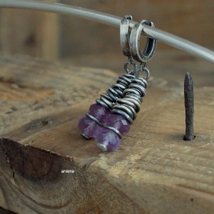 Ametyst - kolczyki 014