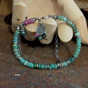 Szmaragdy - bransoletka 09