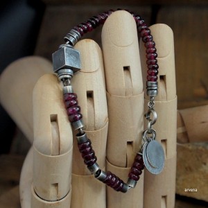 Granat - bransoletka 020