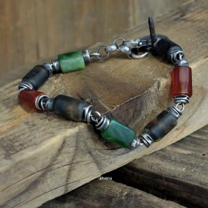 Bursztyn,karneol... - unisex