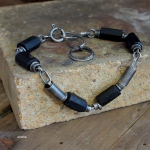 Czarny turmalin UNISEX - bransoletka 01