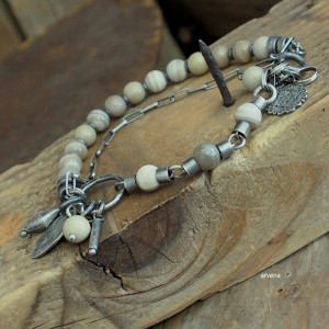 Krzemien pasiasty - bransoletka 05