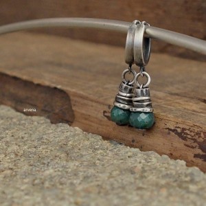 Szmaragdy - kolczyki