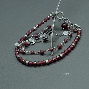 Granat - bransoletka  026