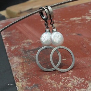 Perła " Biwa" - kolczyki 02