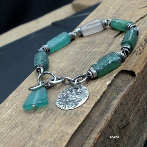 Szkło afgańskie - bransoletka 031