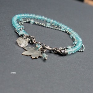 Topaz blue sky - bransoletka 01