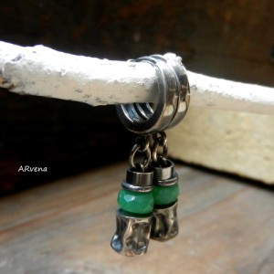 chryzopraz kolczyki II