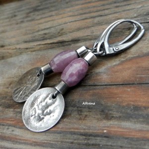 Rubinowe - kolczyki II