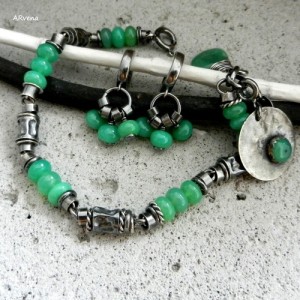 chryzopraz 3 - bransoletka