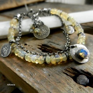 Opal etiopski - bransoletka REZERWACJA