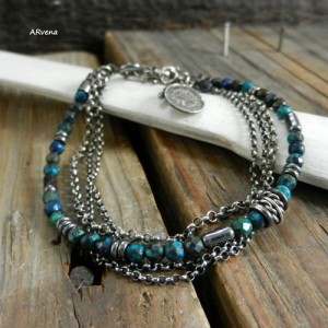 Chryzokola - bransoletka