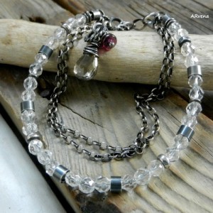 Kryształ górski - bransoletka