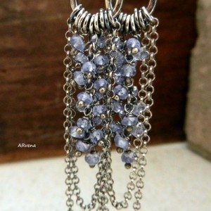 Tanzanit I - kolczyki