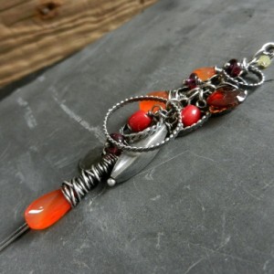 Karneol,koral... - wisior