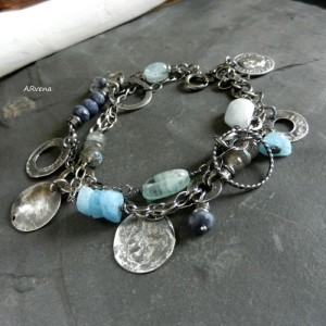  REZERWACJA dla Pani Ani -Akwamaryn, szafir...