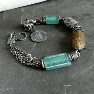 Szkło afgańskie - bransoletka VII