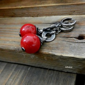 K5 - kolczyki z koralem