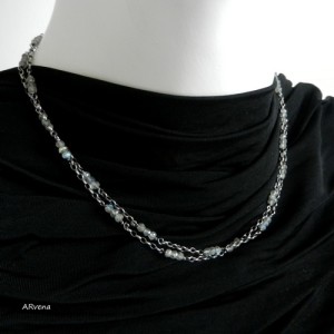 Labradoryt - naszyjnik