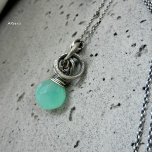 CHALCEDON - minimalistyczny naszyjnik