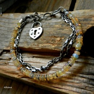 OPAL ETIOPSKI 2  - bransoletka