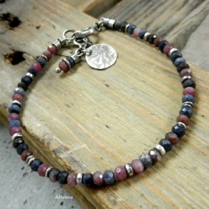 SZAFIRY I RUBINY - BRANSOLETKA 2