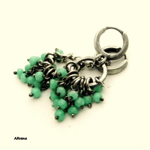 chryzopraz - kolczyki