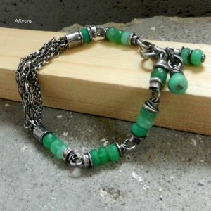 Chryzopraz VI - bransoletka