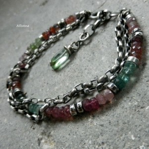 Turmaliny IX - bransoletka