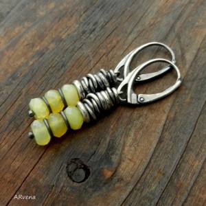 O1- kolczyki z opali