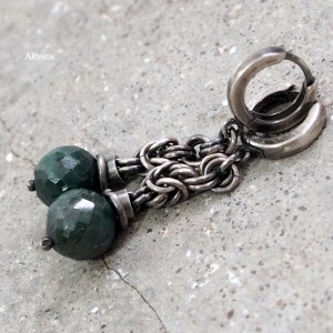 Szmaragdy XL - kolczyki