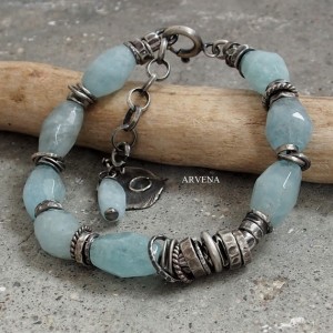 Akwamaryn - bransoletka