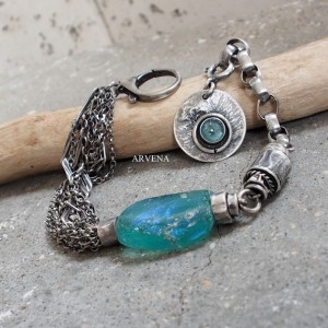 SZKŁO AFGAŃSKIE - bransoletka