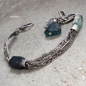 SZKŁO AFGAŃSKIE - bransoletka