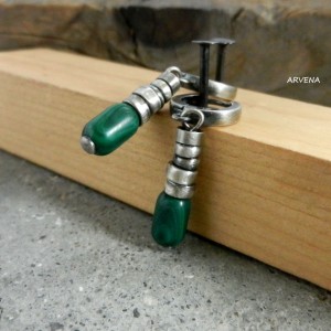 Malachit 01 - kolczyki