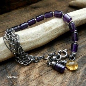 ametyst - bransoletka