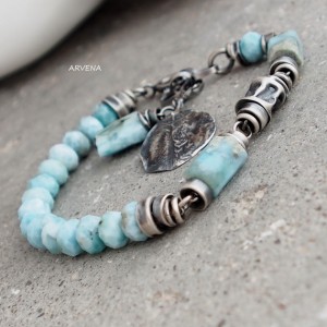 Larimar 01 - bransoletka