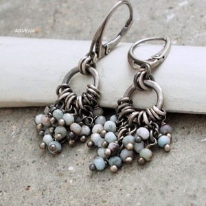 Larimar 03 - kolczyki 