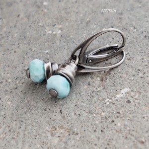 Larimar 04 - kolczyki